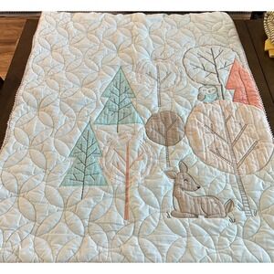Carter's‎ Woodland Meadow Crib Bedding Baby Blanket 34'' x 45'' Owl Deer